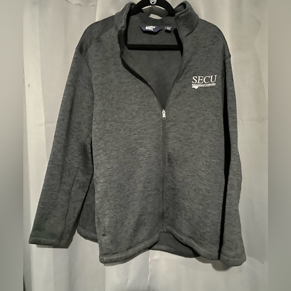 NWOT! NC State Employees’ Credit Union soft fleece-lined zip coat.